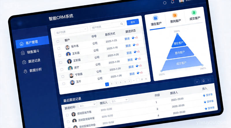 CRM系统界面