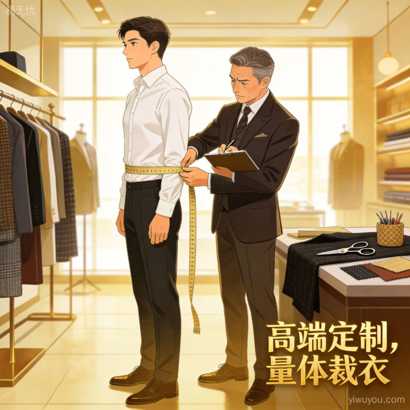 高端定制服务裁缝量体