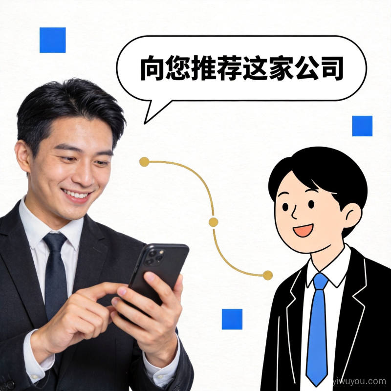 成功获得客户转介绍后握手庆祝