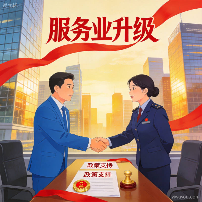 政策红利支持下的服务业扩能提质发展场景