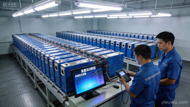 新能源储能系统电池组展示绿色航运解决方案,体现可持续发展理念