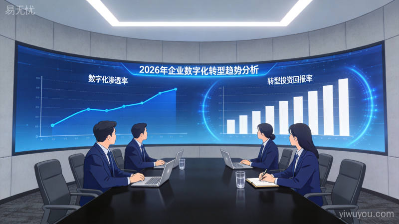 中小企业数字化转型趋势分析,数据大屏显示行业转型进程