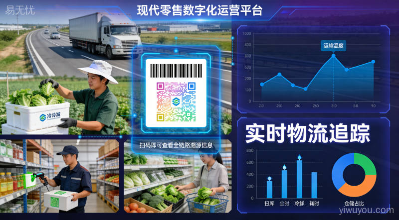 零售一线员工服务场景:员工手持终端为顾客提供专业商品咨询,体现数字化赋能