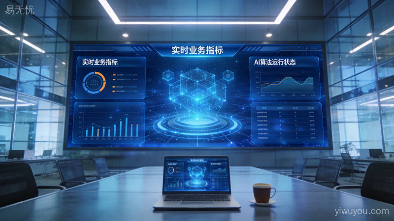 AI驱动的数据分析中心大屏实时展示企业运营指标与算法运行状态