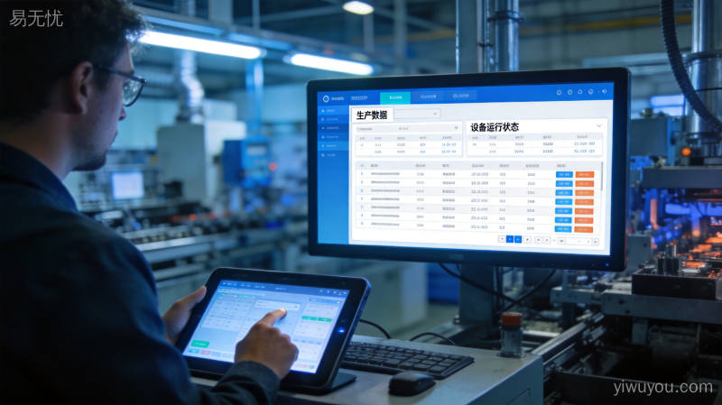 企业数字化管理系统界面,展示生产运营数据